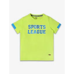 Ed-a-Mamma Boys Typography Printed Bio Finish Applique T-shirt-image-34