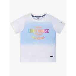 Ed-a-Mamma Boys Typography Printed Bio Finish Applique T-shirt-image-35