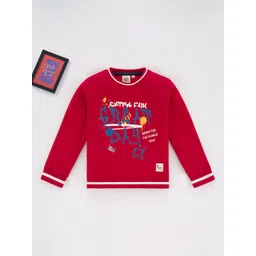 Ed-a-Mamma Boys Typography Printed Cotton Sweatshirt-picture-12