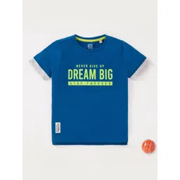 Ed-a-Mamma Boys Typography Printed Sustainable Cotton T-shirt-picture-13