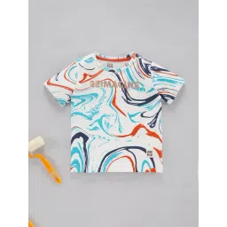 Ed-a-Mamma Boys White Printed T-Shirt-picture-14