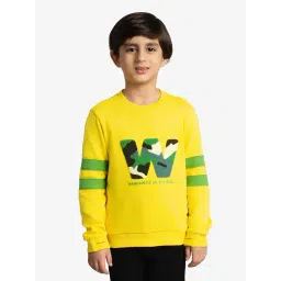 Ed-A-Mamma Boys Yellow Cotton Printed Sweatshirt-picture-40