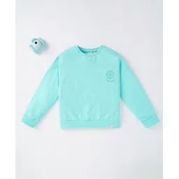 Ed-a-Mamma Cotton Woven Full Sleeves Sweatshirt Solid - Blue-picture-22