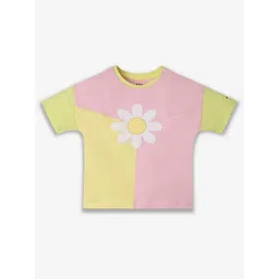Ed-a-Mamma Girls Colourblocked Bio Finish Applique T-shirt-picture-24