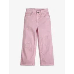 Ed-a-Mamma Girls Comfort Mid Rise Mildly Distressed Stretchable Jeans-picture-23