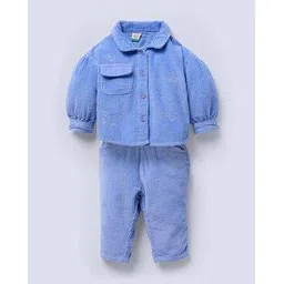 ed-a-mamma Girls Cotton Shirt & Pants Set-picture-12