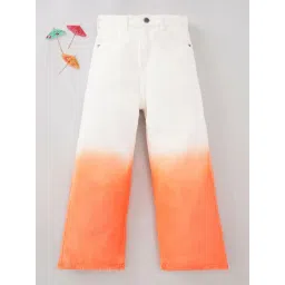 Ed-a-Mamma Girls Orange & White Ombre Jeans-picture-38