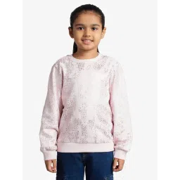 Ed-A-Mamma Girls Pink Cotton Printed Sweatshirt-picture-37