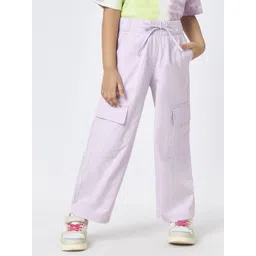 Ed-a-Mamma Girls Regular Fit Mid-Rise Comfort Cotton Cargos-picture-37