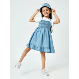 Ed-a-Mamma Girls Round Neck Fit & Flare Dress-picture-26