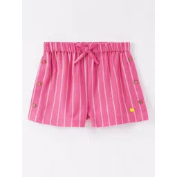 Ed-a-Mamma Girls Striped Cotton Regular Fit Shorts-picture-40