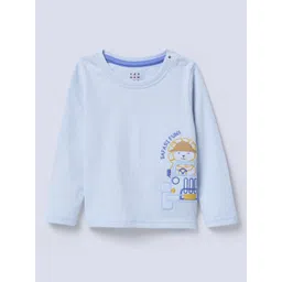 Ed-a-Mamma Infant Boy Self Design Round Neck Cotton Applique Regular Fit T-shirt-picture-30