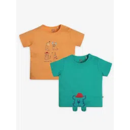Ed-a-Mamma Infant Boys Multicolor Cotton Printed T-Shirt-picture-12