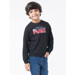 Ed-a-Mamma Kids Black Graphic Print Sweatshirt-picture-12