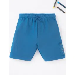 Ed-a-Mamma Kids Blue Cotton Printed Shorts-picture-31
