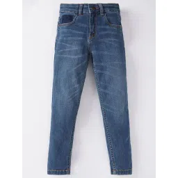 Ed-a-Mamma Kids Blue Cotton Washed Jeans-picture-29