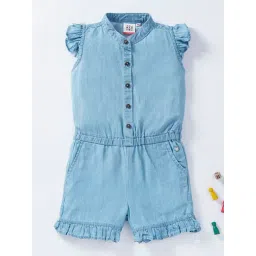 Ed-a-Mamma Kids Blue Solid Jumpsuit-picture-22
