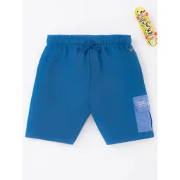 Ed-a-Mamma Kids Blue Solid Shorts-picture-40