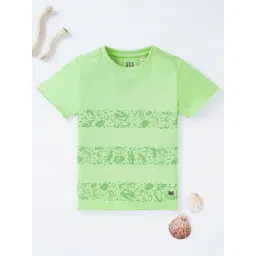 Ed-a-Mamma Kids Green Printed T-Shirt-picture-29