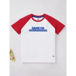 Ed-a-Mamma Kids Grey & Red Printed T-Shirt-picture-35