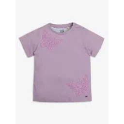 Ed-a-Mamma Kids Lavender Embroidered T-Shirt-picture-46