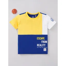 Ed-a-Mamma Kids Multicolor Color Block T-Shirt-picture-46