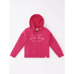 Ed-a-Mamma Kids Pink Cotton Printed Full Sleeves Jacket-picture-48