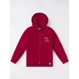 Ed-a-Mamma Kids Red & Gold Cotton Embroidered Full Sleeves Jacket-picture-42