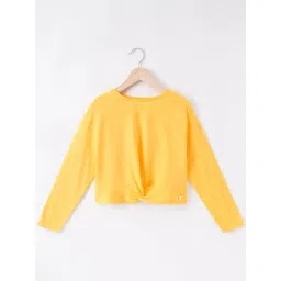 Ed-a-Mamma Kids Yellow Cotton Regular Fit Full Sleeves T-Shirt-picture-18