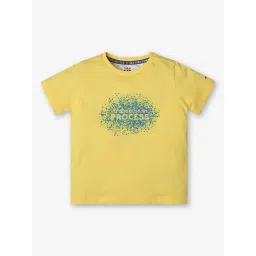 Ed-a-Mamma Kids Yellow Printed T-Shirt-picture-26
