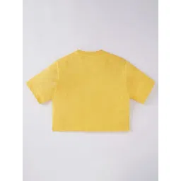 Ed-a-Mamma Kids Yellow Printed  T-Shirt image 2
