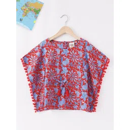 Ed-a-Mamma Red Tropical Print Top-picture-45