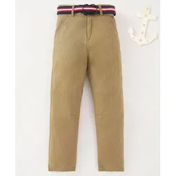 Ed-a-Mamma Sustainable Cotton Full Length Solid Color Trouser - Beige-picture-17