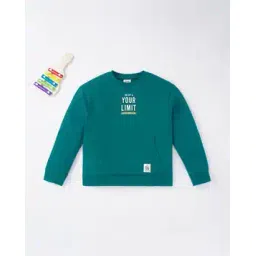 ed-a-mamma Typographic Print Sweatshirt with Kangaroo Pocket-picture-23