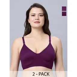 Eden Pack Of 2 Full Coverage Cotton T-shirt Bra-image-49
