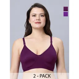 Eden Pack Of 2 Full Coverage Cotton T-shirt Bra-image-45