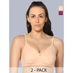 Eden Pack Of 2 Full Coverage Lightly Padded Cooling T-shirt Bra-image-13