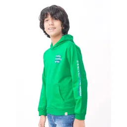 edheads Boys Green Solid Printed Hooded Cotton Long Sleeves Sweatshirt-picture-17
