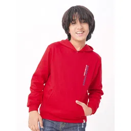 edheads Boys Red Hooded Cotton Sweatshirt-picture-27