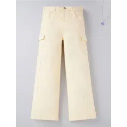 Edheads Girls Yellow Cotton Regular Fit Jeans-picture-43