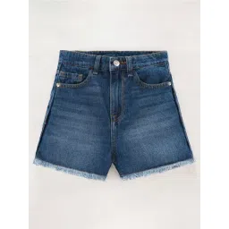 Edheads Kids Blue Cotton Regular Fit Shorts-picture-29
