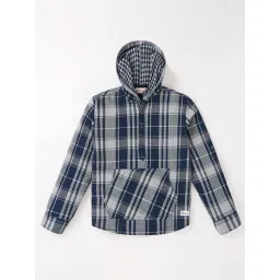 Edheads Kids Multicolor Cotton Chequered Full Sleeves Shirt-picture-40