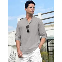 Edin Men Cotton Solid Kurtas-picture-23