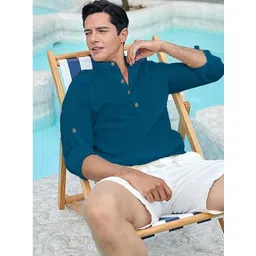 Edin Men Cotton Solid Kurtas-picture-35