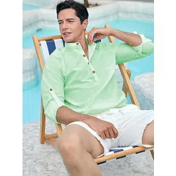 Edin Men Cotton Solid Kurtas-picture-41