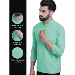 Edin Men Cotton Solid Kurtas-picture-33