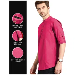 Edin Men Cotton Solid Kurtas-picture-13