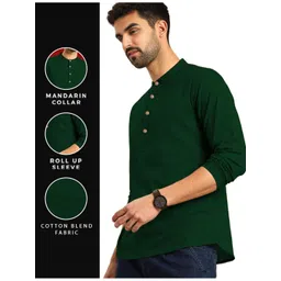 Edin Men Cotton Solid Kurtas-picture-19