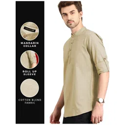 Edin Men Cotton Solid Kurtas-picture-29