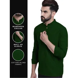 Edin Men Cotton Solid Kurtas-picture-38